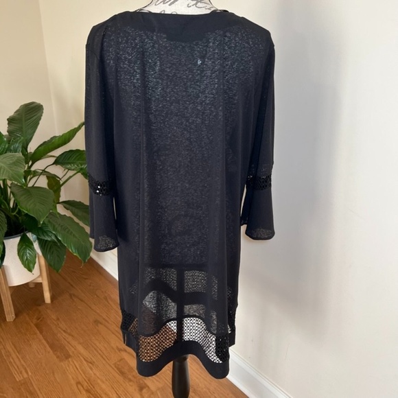 NEW Maryan Mehlhorn Black Swim Suit Cover Up Sz L - Picture 2 of 8